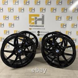 18 763M BMW CS Style GLOSS BLACK ALLOY WHEELS 1 2 3 4 Series M2, M3, M4