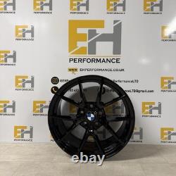 18 763M BMW CS Style GLOSS BLACK ALLOY WHEELS 1 2 3 4 Series M2, M3, M4