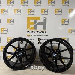18 763M BMW CS Style GLOSS BLACK ALLOY WHEELS 1 2 3 4 Series M2, M3, M4