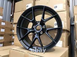 18 763M M4 CS Style Alloy Wheels Satin Black BMW F30 F32 F20 F22 1 2 3 Series