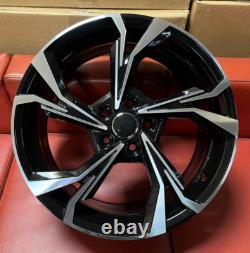 18 A3 S Line Style Alloy Wheels To Fit Audi A3 A4 A6 Vw Black Pol