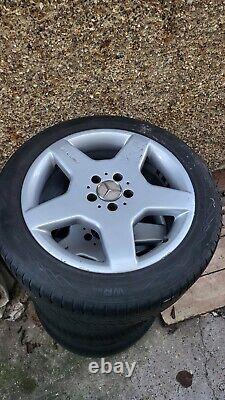18 AMG Style III Alloy Wheels With Tyres Mercedes A2204013602 A2204013702