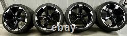 18 AUDI A1 ROTOR STYLE ALLOY WHEELS 5x100 VW POLO GOLF MK4 GTI SEAT IBIZA LEON