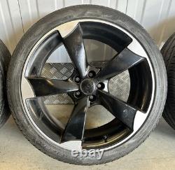 18 AUDI A1 ROTOR STYLE ALLOY WHEELS 5x100 VW POLO GOLF MK4 GTI SEAT IBIZA LEON