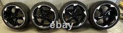 18 AUDI A1 ROTOR STYLE ALLOY WHEELS 5x100 VW POLO GOLF MK4 GTI SEAT IBIZA LEON