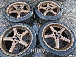 18 AXIS HIRO STYLE ALLOY WHEELS 5x114 JAP FITMENT DRIFT