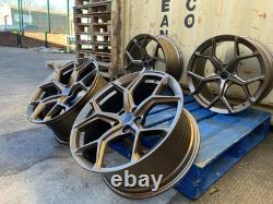 18 Alloy Wheels RS6 C8 STYLE Bronze Audi A3 S3 VW Golf Caddy 5X112