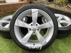 18 Audi A3 S3 A4 S4 TT Rotor Style Alloy wheels & Tyres 5x112 VW Golf Caddy