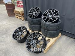 18 Audi New RS3 S3 Style alloy wheels Gloss Black & 225/40/18 tyres for Audi A3