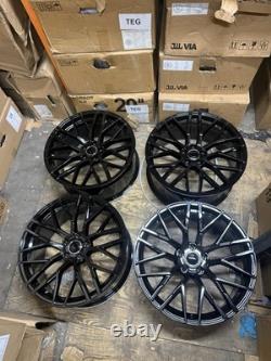 18'' Audi R8 V10 Style Alloy Wheels A4 A5 A6 A7 A8 Q3 Q5 S4 S5 S6 S7 S8 Vw Passa