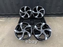 18'' Audi Rs5 Etron Style Alloy Wheels A3 A4 A6 q2 q3 S4 TT Vw Golf Mk6 Mk7 Mk8