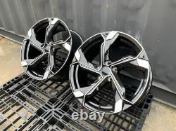 18'' Audi Rs5 Etron Style Alloy Wheels A3 A4 A6 q2 q3 S4 TT Vw Golf Mk6 Mk7 Mk8