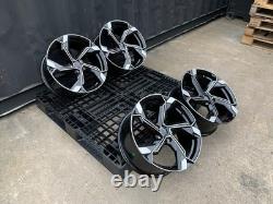 18'' Audi Rs5 Etron Style Alloy Wheels A3 A4 A6 q2 q3 S4 TT Vw Golf Mk6 Mk7 Mk8