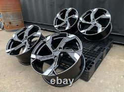 18'' Audi Rs5 Etron Style Alloy Wheels A3 A4 A6 q2 q3 S4 TT Vw Golf Mk6 Mk7 Mk8