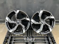 18'' Audi Rs5 Etron Style Alloy Wheels A3 A4 A6 q2 q3 S4 TT Vw Golf Mk6 Mk7 Mk8