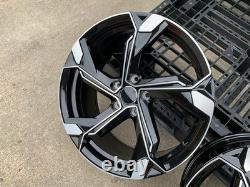 18'' Audi Rs5 Etron Style Alloy Wheels A3 A4 A6 q2 q3 S4 TT Vw Golf Mk6 Mk7 Mk8
