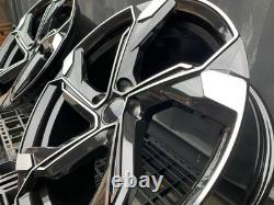 18'' Audi Rs5 Etron Style Alloy Wheels A3 A4 A6 q2 q3 S4 TT Vw Golf Mk6 Mk7 Mk8