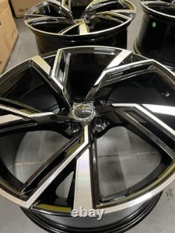 18'' Audi Rs6 Style Alloy Wheels Fits A3 A4 A5 A6 A7 S4 S5 S7 TT Vw Golf Mk7 Mk8
