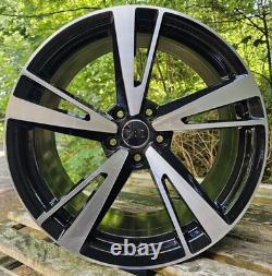 18 Audi S3 620 Style Alloy Wheels Black Polished A3 A4 GOLF LEON
