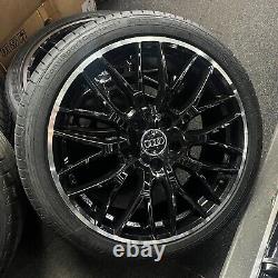 18 Audi Sline Style Gloss Black Alloy Wheels & 225/40/18 Tyres Audi A3