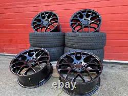 18 BMW DTM ALLOY WHEELS COMPETITION STYLE STAGGERED +4 NEW TYRES 5x120 CONCAVE