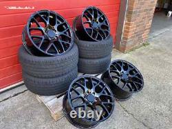 18 BMW DTM ALLOY WHEELS COMPETITION STYLE STAGGERED +4 NEW TYRES 5x120 CONCAVE