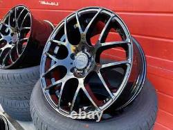 18 BMW DTM ALLOY WHEELS COMPETITION STYLE STAGGERED +4 NEW TYRES 5x120 CONCAVE