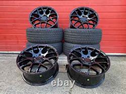 18 BMW DTM ALLOY WHEELS COMPETITION STYLE STAGGERED +4 NEW TYRES 5x120 CONCAVE