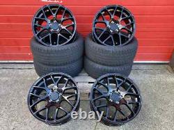 18 BMW DTM ALLOY WHEELS COMPETITION STYLE STAGGERED +4 NEW TYRES 5x120 CONCAVE