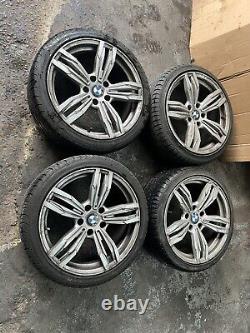18 BMW M4 Style Alloy Wheels and Tyres Staggered 5x120