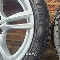 18 BMW Style 400m alloy wheels & tyres staggered 3 4 series 5x120 F30 F32 4x