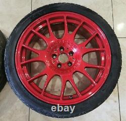 18 Bbs Ch Style Alloy Wheels 5x100 Vw Golf Mk5 R32 Gti Seat Leon Skoda Fabia A1