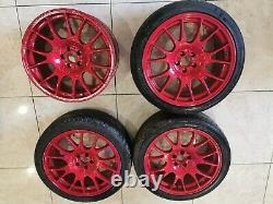 18 Bbs Ch Style Alloy Wheels 5x100 Vw Golf Mk5 R32 Gti Seat Leon Skoda Fabia A1