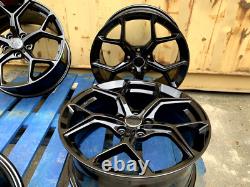 18 Black RS6 Style Alloy Wheels Audi A4 A5 A6 A7 A8 Q3 Q5 TT Roadster