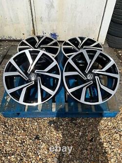 18 Clubsport Style Alloy Wheels Only Black/Polished Volkswagen Caddy