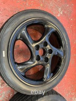 18 Cup 3 Porsche 911 Turbo Twist Style 8.5x18 5x130 Alloy Wheels + Track Tyres