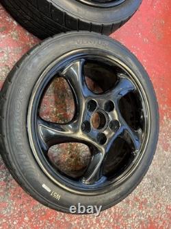 18 Cup 3 Porsche 911 Turbo Twist Style 8.5x18 5x130 Alloy Wheels + Track Tyres