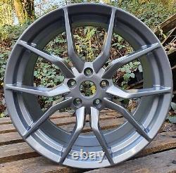 18 Ford RS 3 Style Alloy Wheels Gloss Grey 5x108 Focus ST Line
