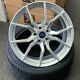 18 Ford Rs Style Alloy Wheels Gloss Silver & 225/40/18 Tyres Focus Connect +