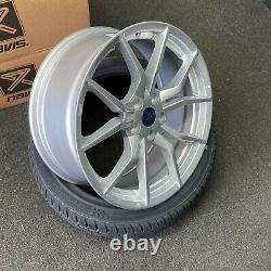 18 Ford RS Style alloy wheels gloss Silver & 225/40/18 tyres Focus Connect +