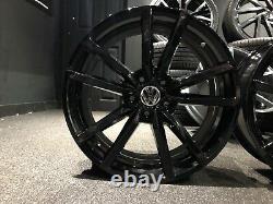 18 Gloss Black VW Golf Pretoria Style Alloy Wheels Golf Caddy Tiguan + more