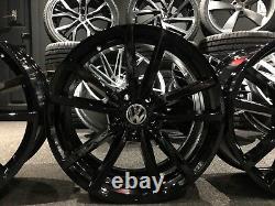 18 Gloss Black VW Golf Pretoria Style Alloy Wheels Golf Caddy Tiguan + more