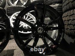 18 Gloss Black VW Golf Pretoria Style Alloy Wheels Golf Caddy Tiguan + more