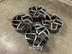 18 Golf Dallas Style Alloy Wheels Gun Metal Machined Volkswagen MK5 MK6 MK7
