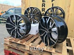 18 Golf GTI Dallas Style Alloy Wheels Gloss Black Machined VW MK5 MK6 MK7 5x112