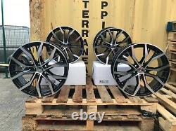 18 Golf GTI Dallas Style Alloy Wheels Gloss Black Machined VW MK5 MK6 MK7 5x112