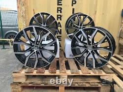 18 Golf GTI Dallas Style Alloy Wheels Gloss Black Machined VW MK5 MK6 MK7 5x112