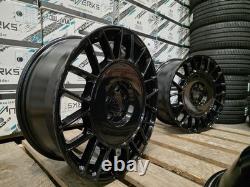 18 Golf R AERO Style Alloy Wheels VW Golf Caddy Seat Black 5x112 NEW