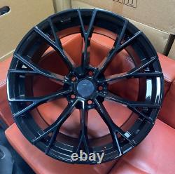 18 Golf R H Style Alloy Wheels To Fit Vw Golf Passat Caddy Eos Seat Black