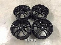 18 Golf R Pretoria Style Alloy Wheels Gloss Black Fits Volkswagen Caddy Golf